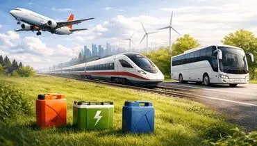 مقایسه میزان مصرف انرژی در سفرهای هوایی، ریلی و اتوبوسی