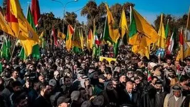 
تجمع گسترده و حماسی مردم موصل در حمایت از ایران
