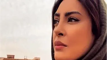 سلفی عاشقانه حدیثه تهرانی با همسرش