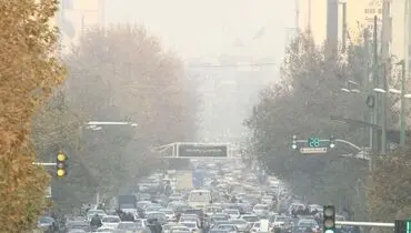 عکسی ترسناک از تهران در محاصره آلودگی