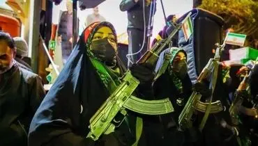 تصاویر؛ زنان مسلح در خیابان‌های بجنورد