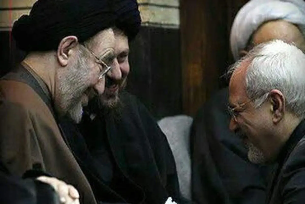 عکس جدید از سیدمحمد خاتمی و ظریف در یک دیدوبازدید نوروزی