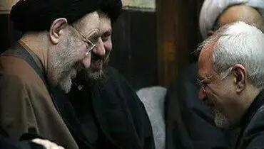 عکس جدید از سیدمحمد خاتمی و ظریف در یک دیدوبازدید نوروزی