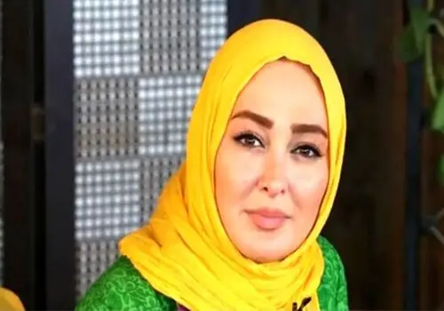 الهام حمیدی در ایام محرم مشکی‌پوش شد