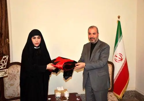 سحر امامی و همسرش در یک قاب