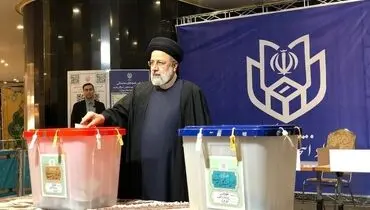 حضور رئیس جمهور پای صندوق رای+فیلم