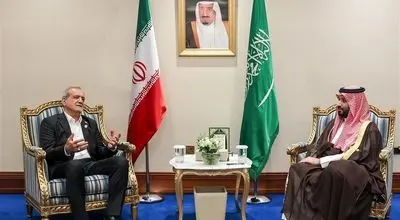  پزشکیان با بن سلمان در دوحه دیدار کرد
