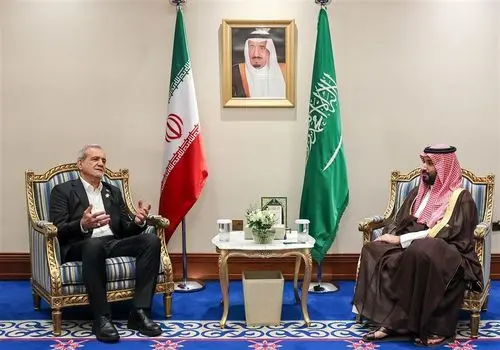  پزشکیان با بن سلمان در دوحه دیدار کرد
