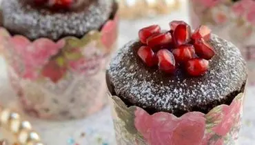 طرز تهیه کاپ کیک انار برای شب یلدا