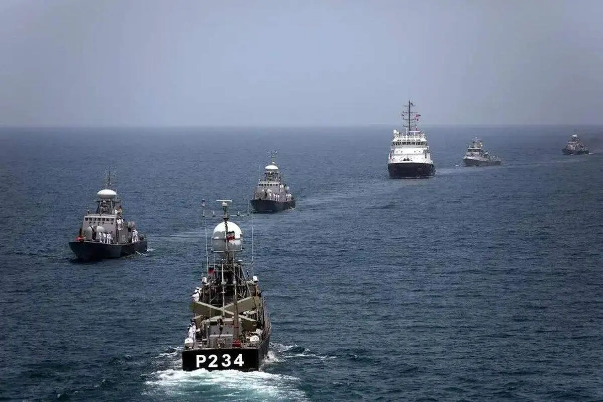 اجرای تمرین عکسبرداری هوایی در رزمایش مرکب نیروهای دریایی ایران و روسیه