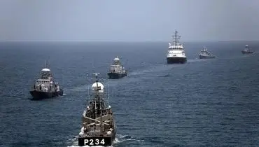 اجرای تمرین عکسبرداری هوایی در رزمایش مرکب نیروهای دریایی ایران و روسیه