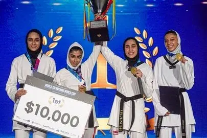 دختران تکواندوی ایران قهرمان جام جهانی شدند