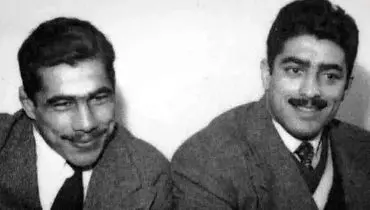 «فردین» در دوران پیری و در کنار جلیل شهناز؛ دهه ۵۰