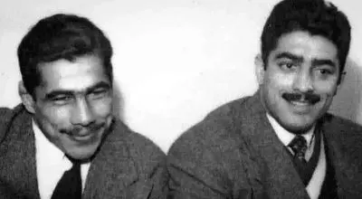 «فردین» در دوران پیری و در کنار جلیل شهناز؛ دهه ۵۰