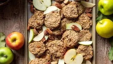 طرز تهیه کوکی رژیمی جدید با جو دو سرو سیب