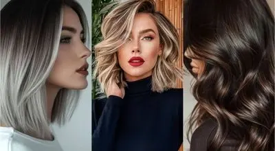 راهنمای انتخاب رنگ هایلایت مو برای صورت گرد و کشیده
