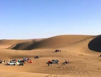 تعطیلی پیست سافاری روستای مصر،آبشار نمکی و چشمه گرمه خوروبیابانک