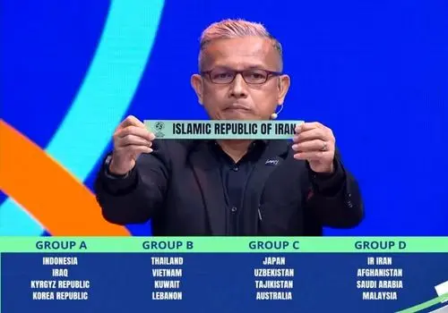 هم‌گروهی ایران با افغانستان، عربستان و مالزی در جام‌ملت‌های فوتسال آسیا