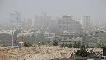 هوای تهران آلوده شد / زور باران هم نرسید!