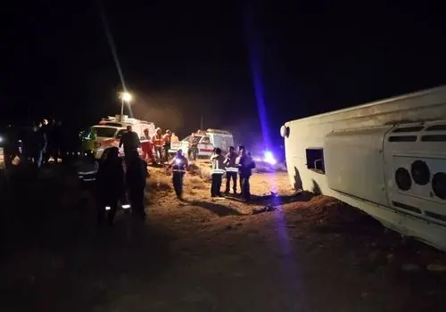 جزئیات حادثه اتوبوس حامل دانش آموزان دختر در جاده قزوین