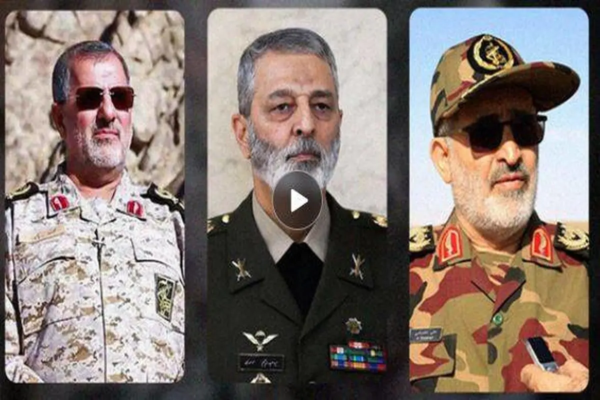 با فرماندهان نظامی جدید ایران آشنا شوید + فیلم