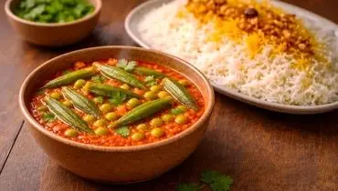 لاغری با غذای سنتی؛ خورشت بامیه رژیمی با ۲ دستور ساده