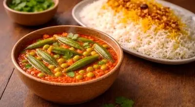 لاغری با غذای سنتی؛ خورشت بامیه رژیمی با ۲ دستور ساده