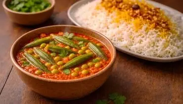 لاغری با غذای سنتی؛ خورشت بامیه رژیمی با ۲ دستور ساده