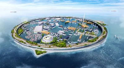 ژاپن روی آب؛ شهر شناور داگن تا ۲۰۳۰ آماده می‌شود+تصاویر