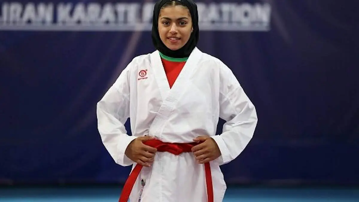 ستایش قانعی نخستین مدال طلایی کاراته ایران در آسیا را برد