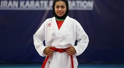 ستایش قانعی نخستین مدال طلایی کاراته ایران در آسیا را برد