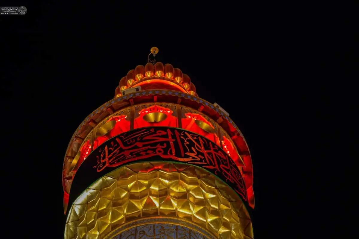 حرم امام علی(ع) سیاه‌پوش رحلت رسول‌الله(ص) شد +تصاویر

