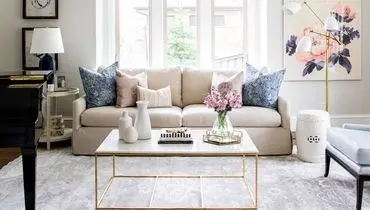 ۸ ترفند ساده برای دلباز کردن پذیرایی کوچک
