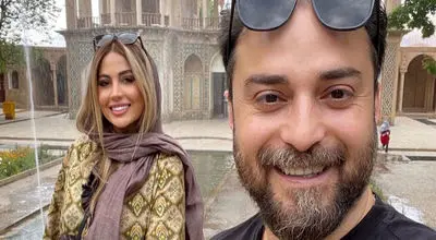 شیرازگردی متفاوت همسر بابک جهانبخش در بازار وکیل!
