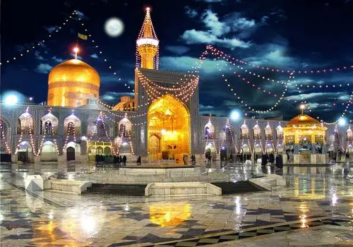  سفره بزرگ اکرام رضوی در حرم امام رضا (ع)