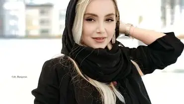 گریم عجیب و فشن نازنین بیاتی در فیلم جدیدش