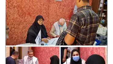 میزبانی موکب بیمه سامان از زائران اربعین در کربلای معلی

