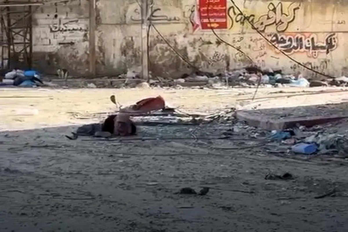 صحنه‌ای بسیار دردناک از تلاش برای نجات یک زن در نوار غزه+ فیلم