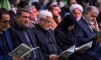 تصاویر برگزاری مراسم چهلم جان‌باختگان دی ماه توسط دولت