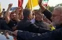 لبنانی‌ها روی سر علی لاریجانی برنج پاشیدند/عکس