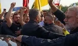 لبنانی‌ها روی سر علی لاریجانی برنج پاشیدند/عکس