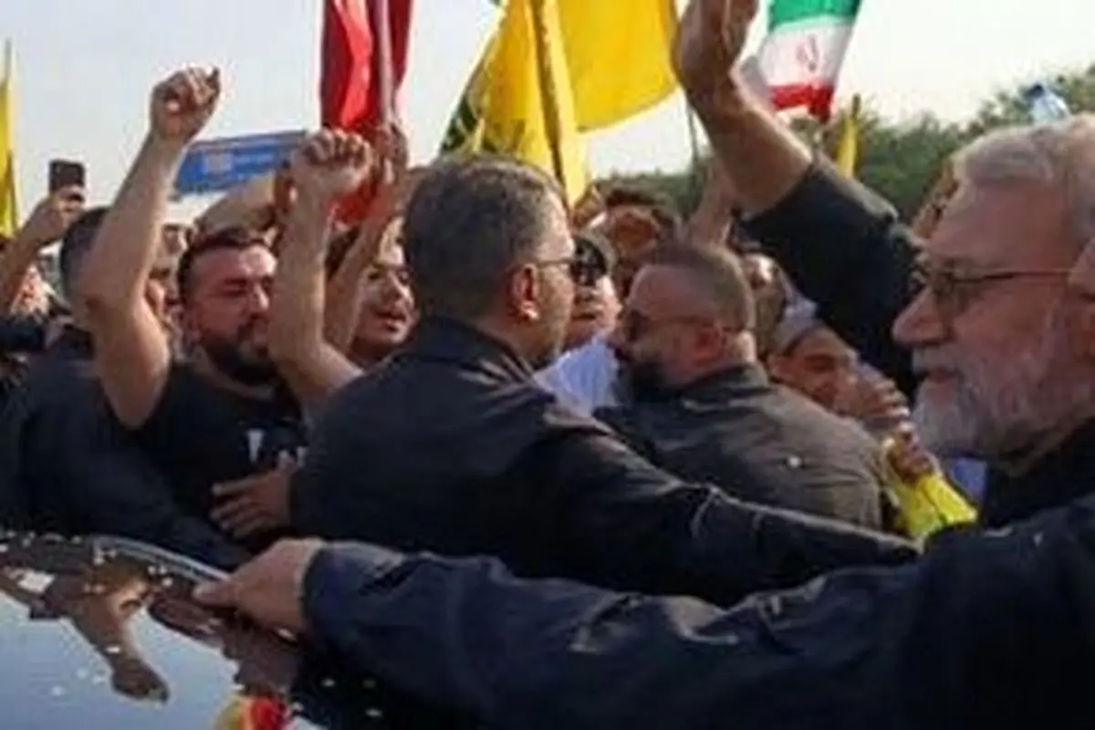 لبنانیها روی سر علی لاریجانی برنج پاشیدند/عکس