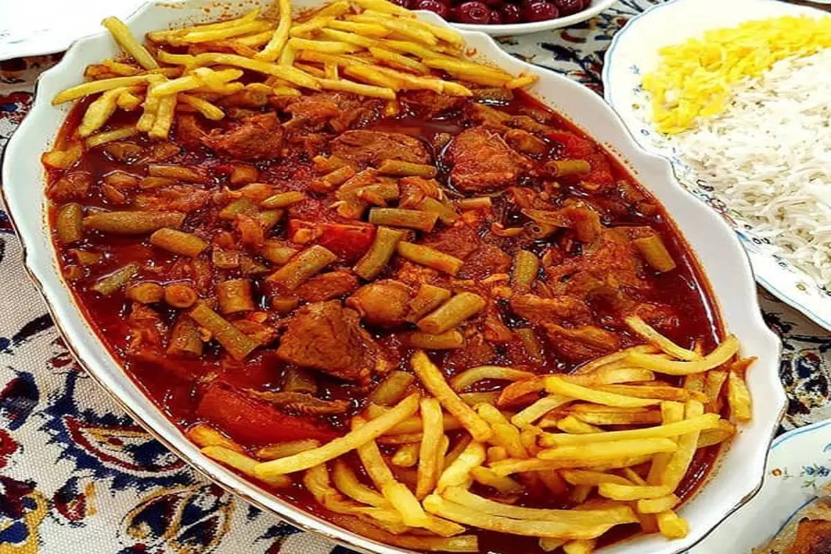 دستور پخت خورش لوبیا سبز