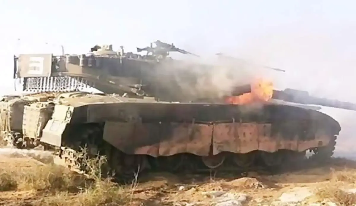 قسام یک تانک مرکاوای اسرائیلی را شکار کرد