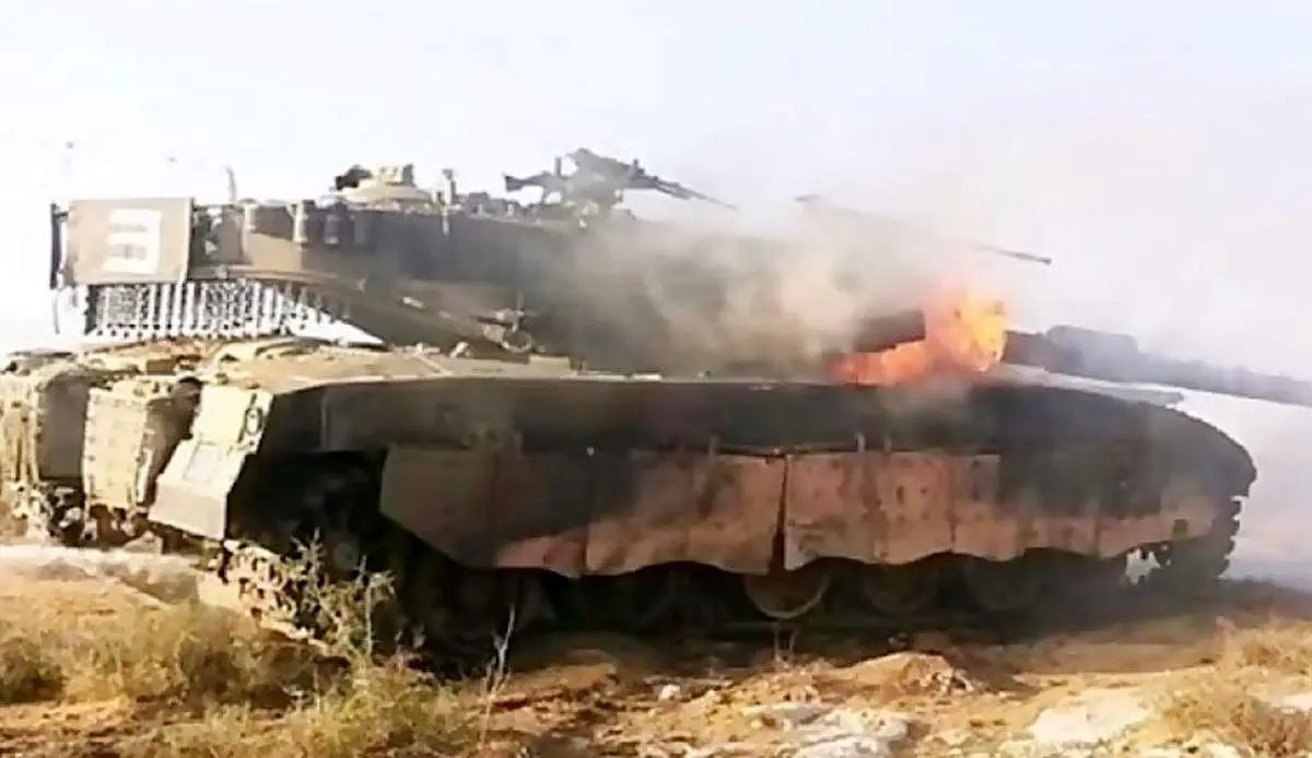 قسام یک تانک مرکاوای اسرائیلی را شکار کرد