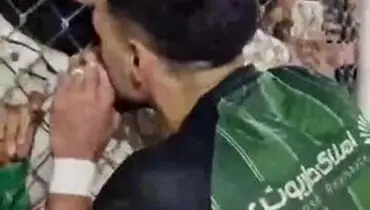 شادی عاشقانه ستاره خیبر با همسرش بعد از شکست پرسپولیس/ویدیو 