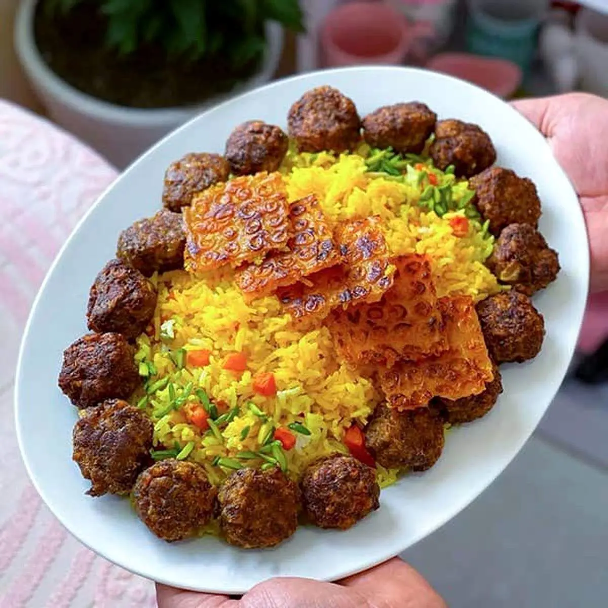 پلوی مخلوط با قلقلی مرغ؛ طعمی متفاوت و لذیذ