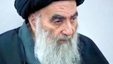 عکس مرجع عالی شیعیان عراق در دست دانشجویان+ فیلم