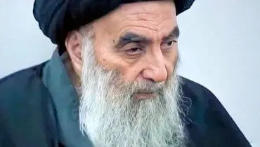 عکس مرجع عالی شیعیان عراق در دست دانشجویان+ فیلم