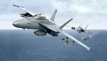 پرواز جنگنده‌های آمریکایی برای بمباران یمن+ فیلم